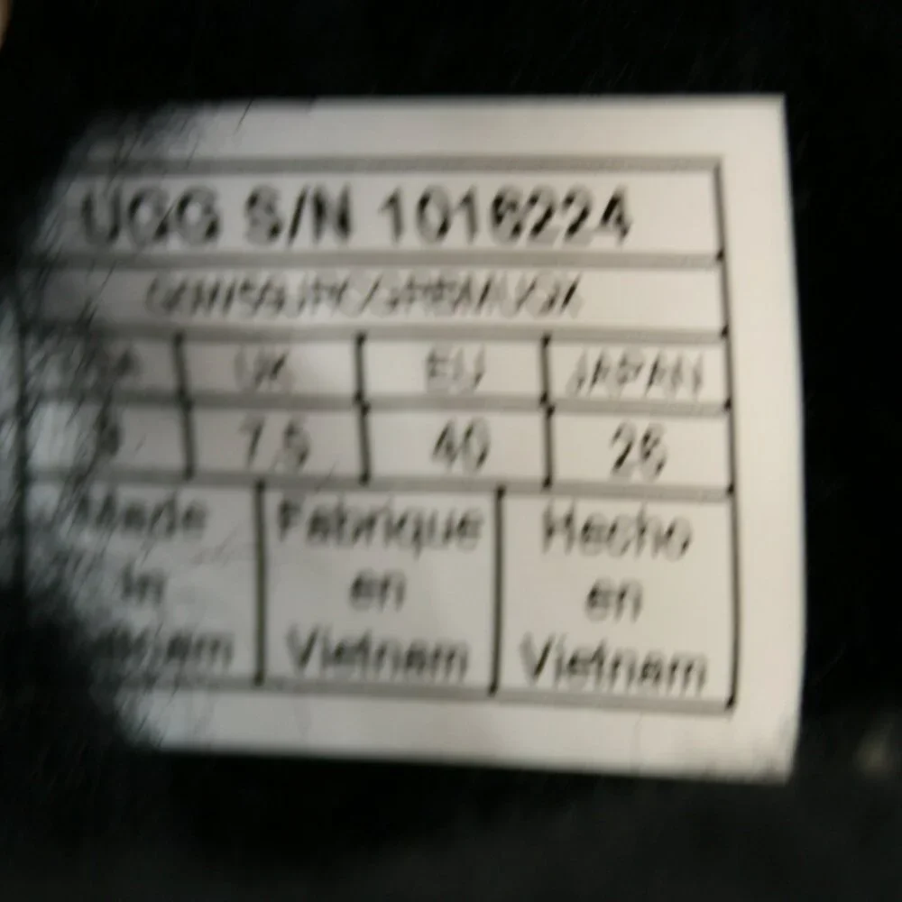 UGG Ladies 9 Classic Tall Ii Black Suede Sheepskin Shearling Lined Boots 1016224 - Picture 8 of 12